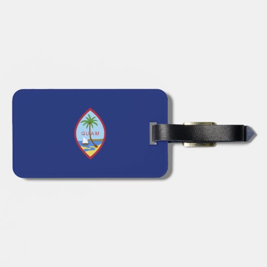 Guam-Flagge Gepäckanhänger (Rückseite horizontal)