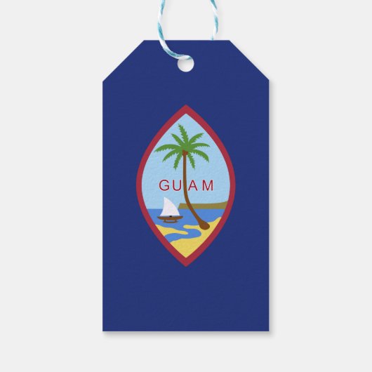 Guam-Flagge Geschenkanhänger (Rückseite)