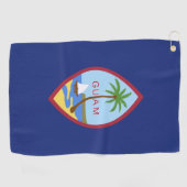 Guam-Flagge Golfhandtuch (Horizontal)