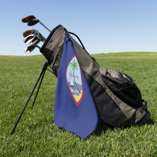 Guam-Flagge Golfhandtuch (Gras)