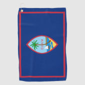 Guam-Flagge Golfhandtuch (Vorderseite)