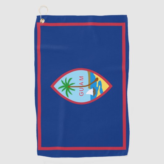 Guam-Flagge Golfhandtuch (Vorderseite)
