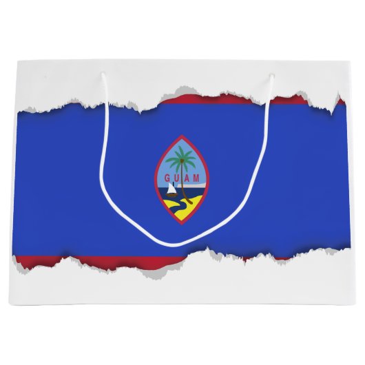 Guam-Flagge Große Geschenktüte (Vorderseite)