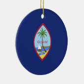 Guam-Flagge Keramik Ornament (Rechts)