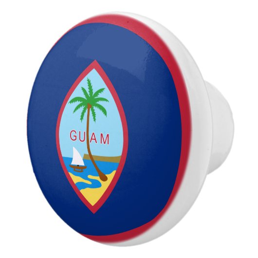 Guam-Flagge Keramikknauf (Rechts)