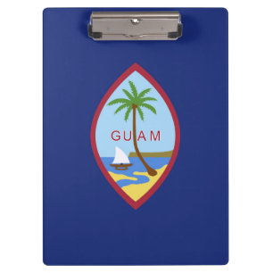 Guam-Flagge Klemmbrett