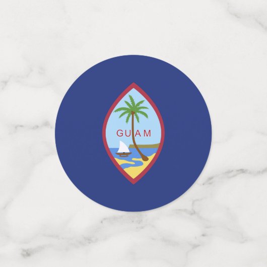 Guam-Flagge Konfetti (Klein Vorderseite)