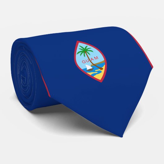 Guam-Flagge Krawatte (Gerollt)