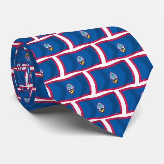Guam-Flagge Krawatte (Gerollt)