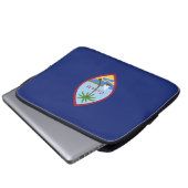 Guam-Flagge Laptopschutzhülle (Vorne Knopf)