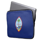 Guam-Flagge Laptopschutzhülle (Vorderseite Links)