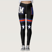 Guam-Flagge Leggings (Vorderseite)