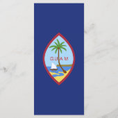 Guam-Flagge Menükarte (Rückseite)
