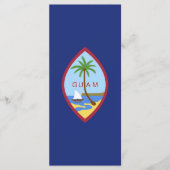 Guam-Flagge Menükarte (Vorderseite)