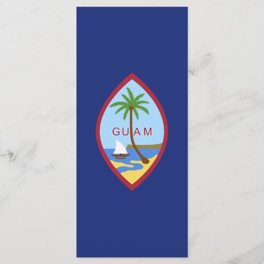 Guam-Flagge Menükarte (Vorderseite)