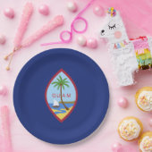 Guam-Flagge Pappteller (Party)