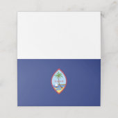 Guam-Flagge Platzkarte (Außenseite Aufgefaltet)