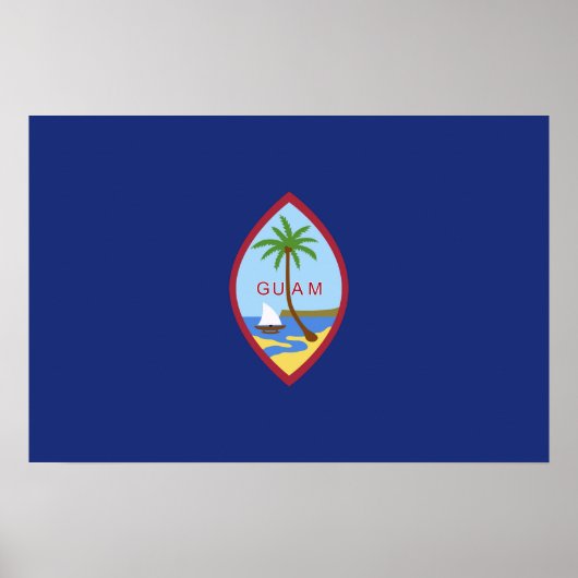 Guam-Flagge Poster (Vorne)
