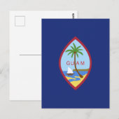 Guam-Flagge Postkarte (Vorne/Hinten)