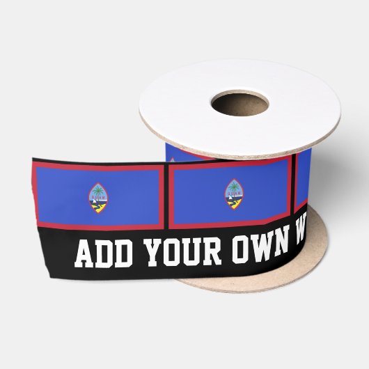 Guam-Flagge Satinband (Spule)