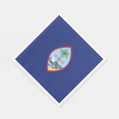 Guam-Flagge Serviette (Ecke)