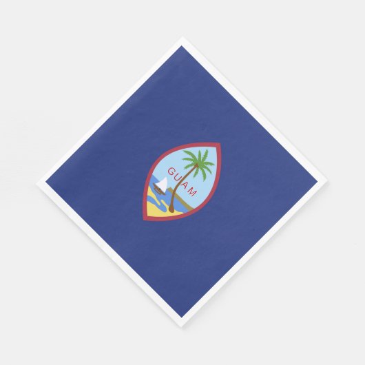Guam-Flagge Serviette (Ecke)