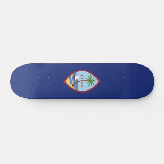 Guam-Flagge Skateboard (Horizontal)