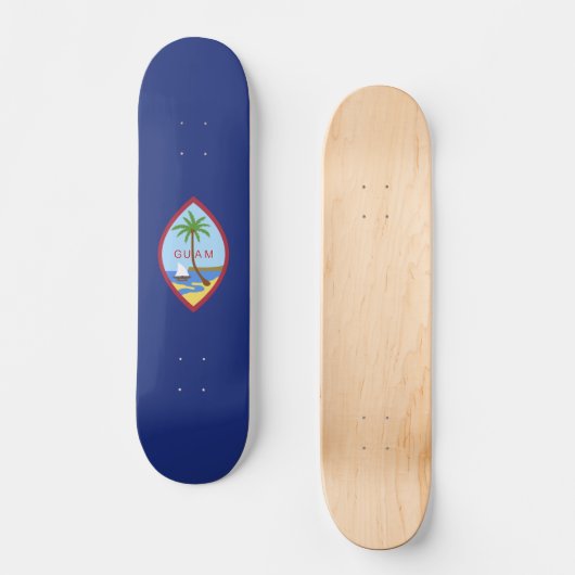 Guam-Flagge Skateboard (Vorderseite)