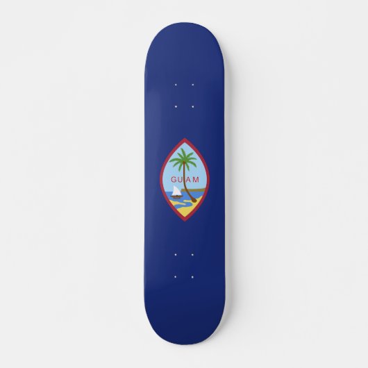 Guam-Flagge Skateboard (Vorne)