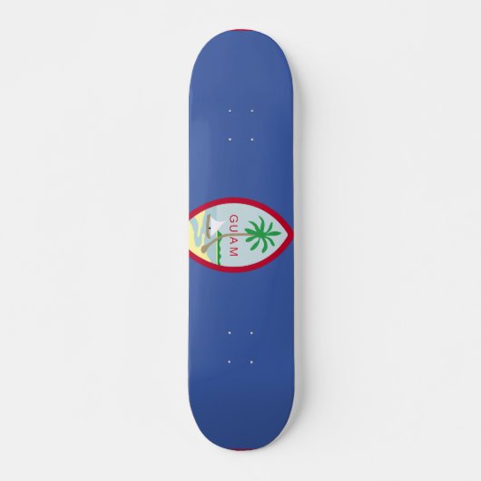 Guam-Flagge Skateboard (Vorne)