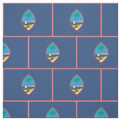 GUAM-Flagge - Stoff (Muster)