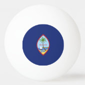 Guam-Flagge Tischtennisball (Rückseite)