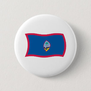 Guam-Flaggen-Button Button