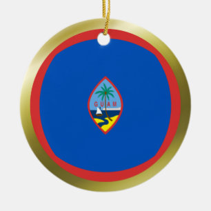 Guam-Flaggen-Verzierung Keramik Ornament