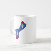Guam-Flaggenkarte Kaffeetasse (Vorderseite Links)