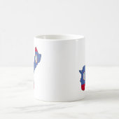 Guam-Flaggenkarte Kaffeetasse (Mittel)