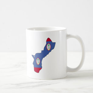 Guam-Flaggenkarte Kaffeetasse