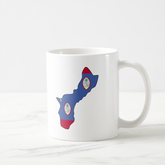 Guam-Flaggenkarte Kaffeetasse (Rechts)