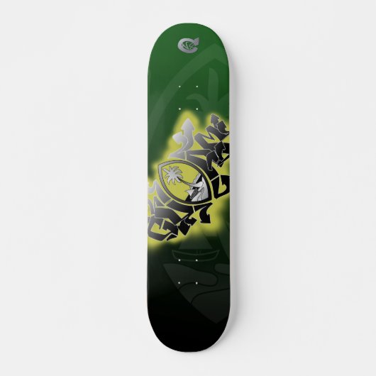 Guam-Graffiti-Plattform II Skateboard (Vorne)