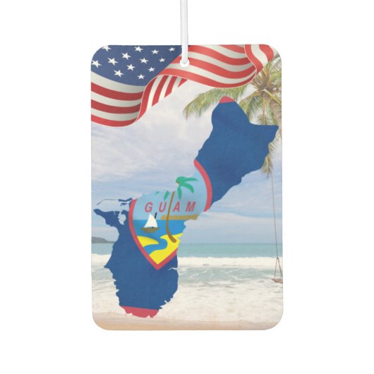 Guam Guamanian Chamorro Autozubehör Autolufterfrischer (Vorderseite)