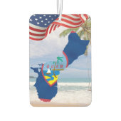 Guam Guamanian Chamorro Autozubehör Autolufterfrischer (Rückseite)