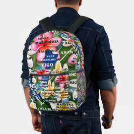 Guam Guamanina Chamorro Bag Bedruckter Rucksack