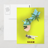 Guam illustrierte Karte Reiseplakat (Vorne/Hinten)