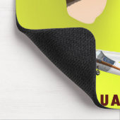 Guam illustrierte Karte Reiseplakat Mousepad (Ecke)