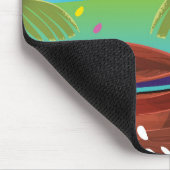 Guam Island Reiseplakat. Mousepad (Ecke)