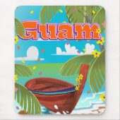 Guam Island Reiseplakat. Mousepad (Vorne)