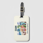 Guam - Island Roots & Reef Breeze Gepäckanhänger (Vorderseite Vertikal)