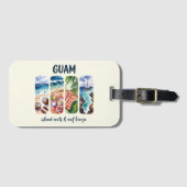 Guam - Island Roots & Reef Breeze Gepäckanhänger (Vorderseite (Horizontal))