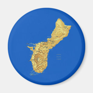 Guam-Karten-Magnet Magnet