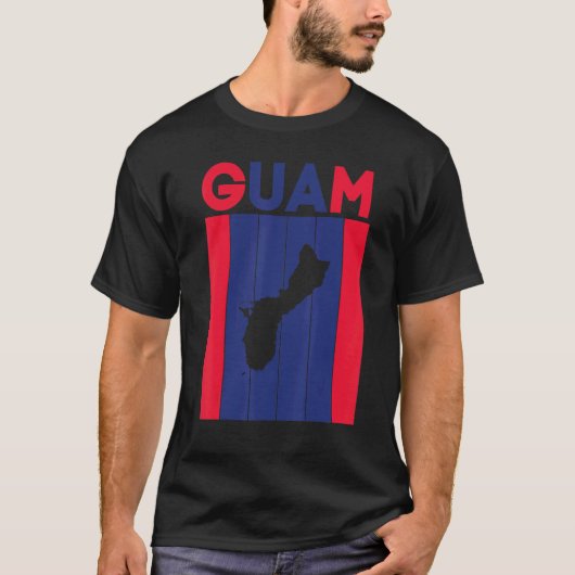 Guam-Landesgrenzen T-Shirt (Vorderseite)